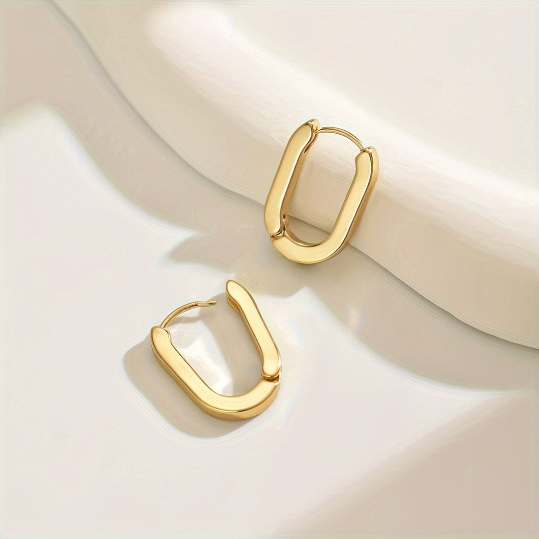 Azalea | Pendientes de aro elegantes con forma geométrica