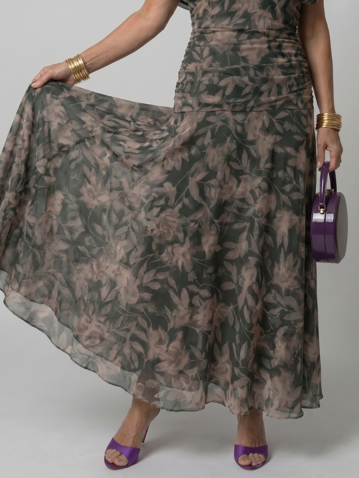 Calen | Vestido Midi Sin Hombros