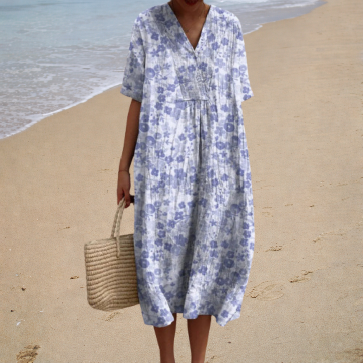 Adèle | Vestido Largo Floral Suave