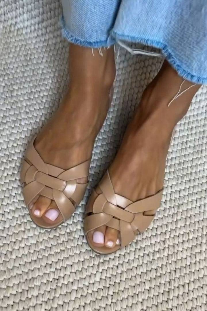 Serafina Sandalias Trenzadas Naturales Comfort