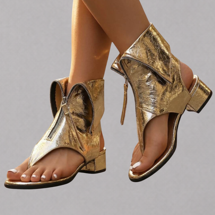 Zafira | Sandalias metalizadas
