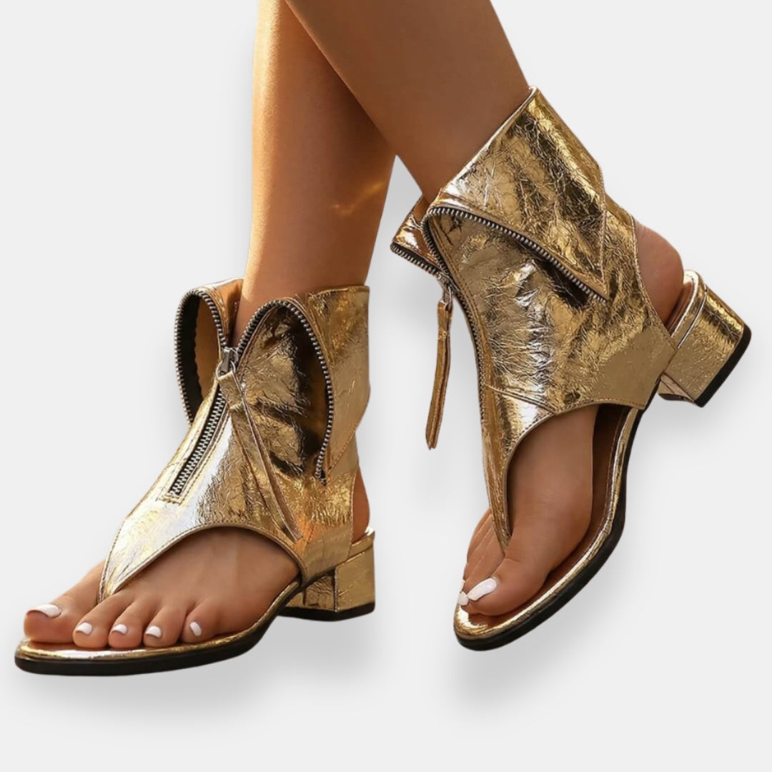 Zafira | Sandalias metalizadas