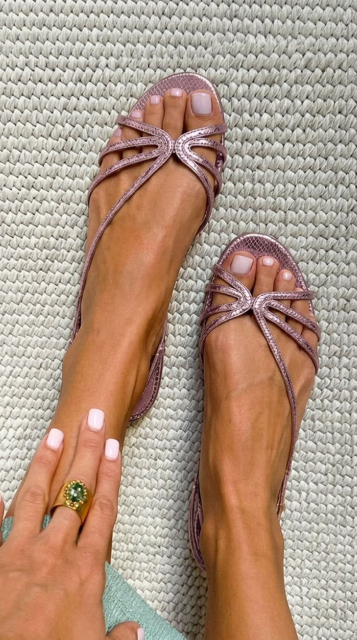 Ginevra™ | Sandalias Doradas de Elegancia Veraniega