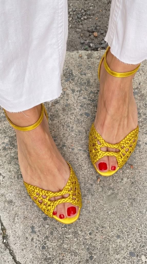 Isabel™ | Sandalias Trenzadas Doradas