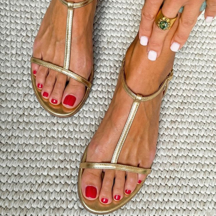 Sandalias Doradas Rosalba Primavera
