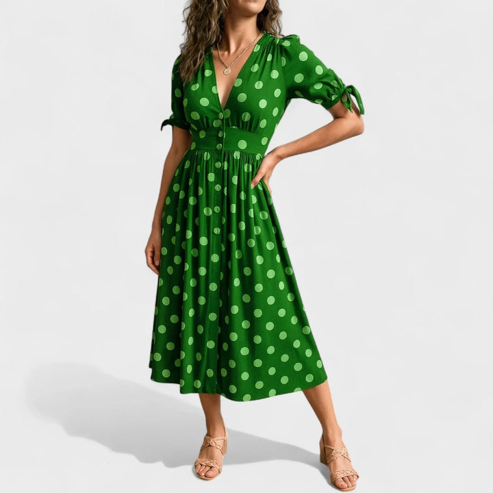Valentina™ | Vestido Moderno de Lunares