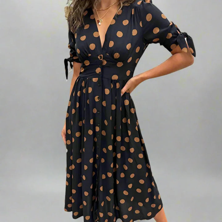 Valentina™ | Vestido Moderno de Lunares