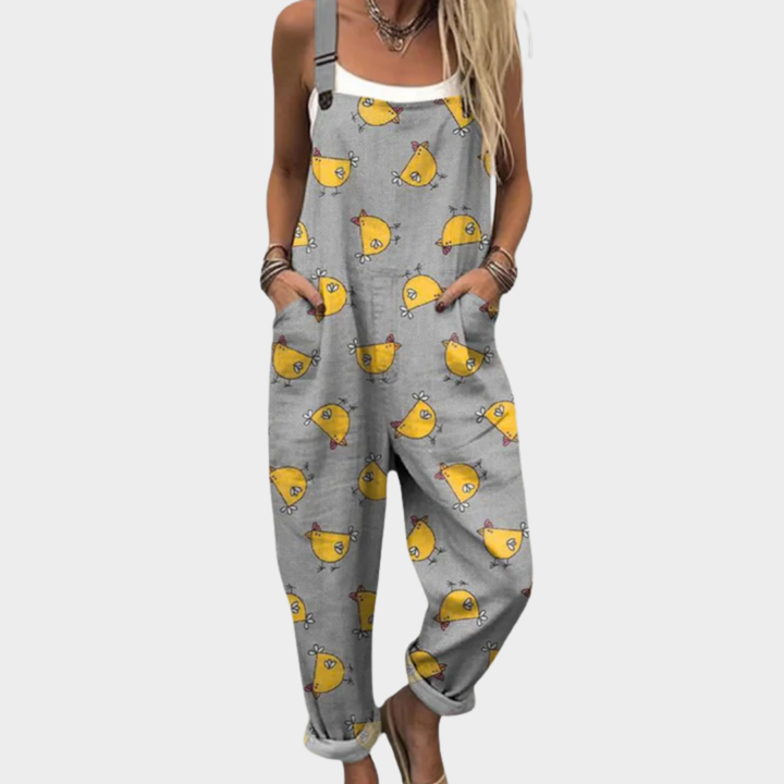 Cómoda Pantalón de Tirantes Impreso