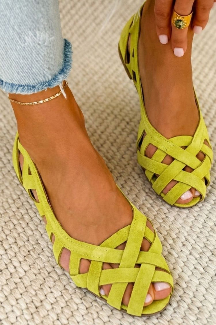 Sandalias Trenzadas de Color Caterina