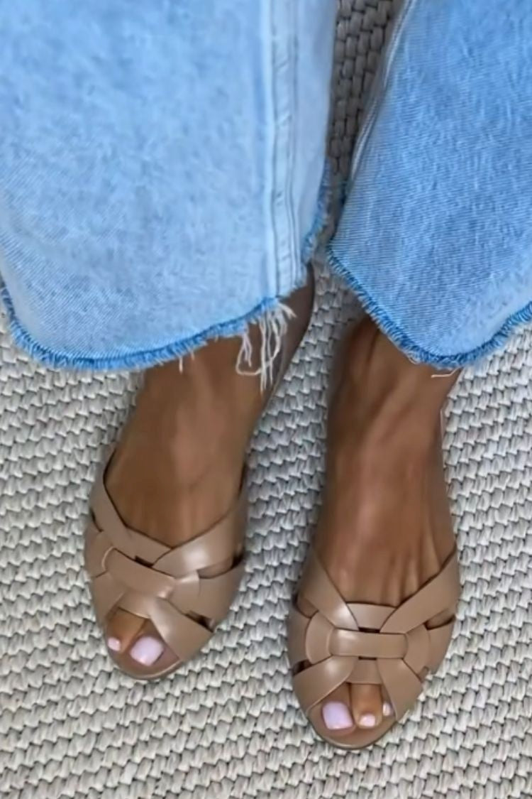 Serafina Sandalias Trenzadas Naturales Comfort