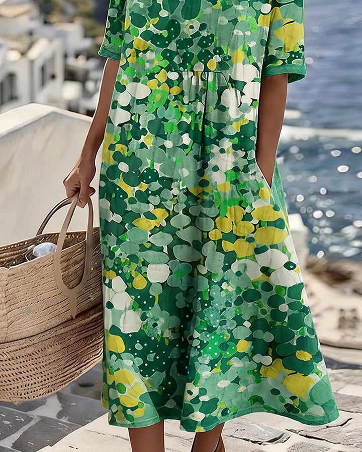 Flora | Vestido midi floral suelto