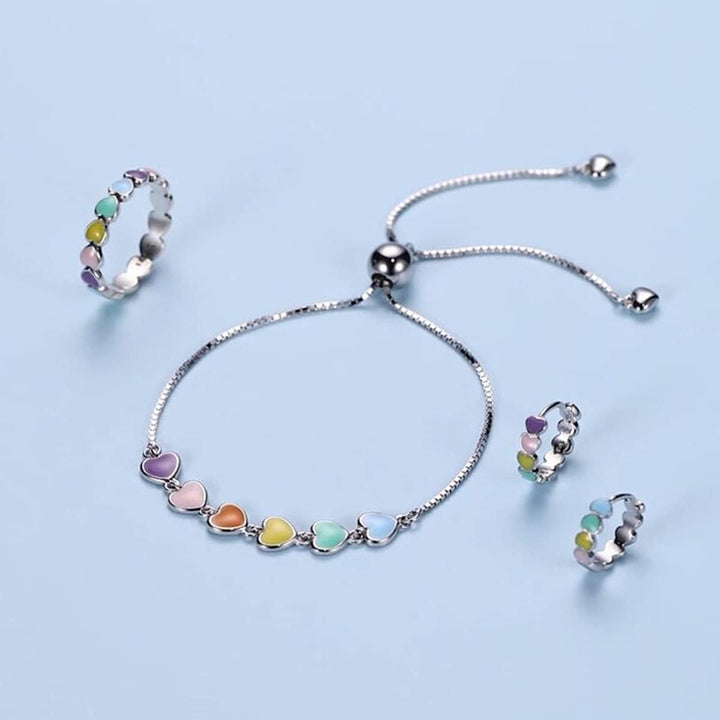 Pulsera de Huella de Patas de Plata de Ley – Ajuste Ajustable