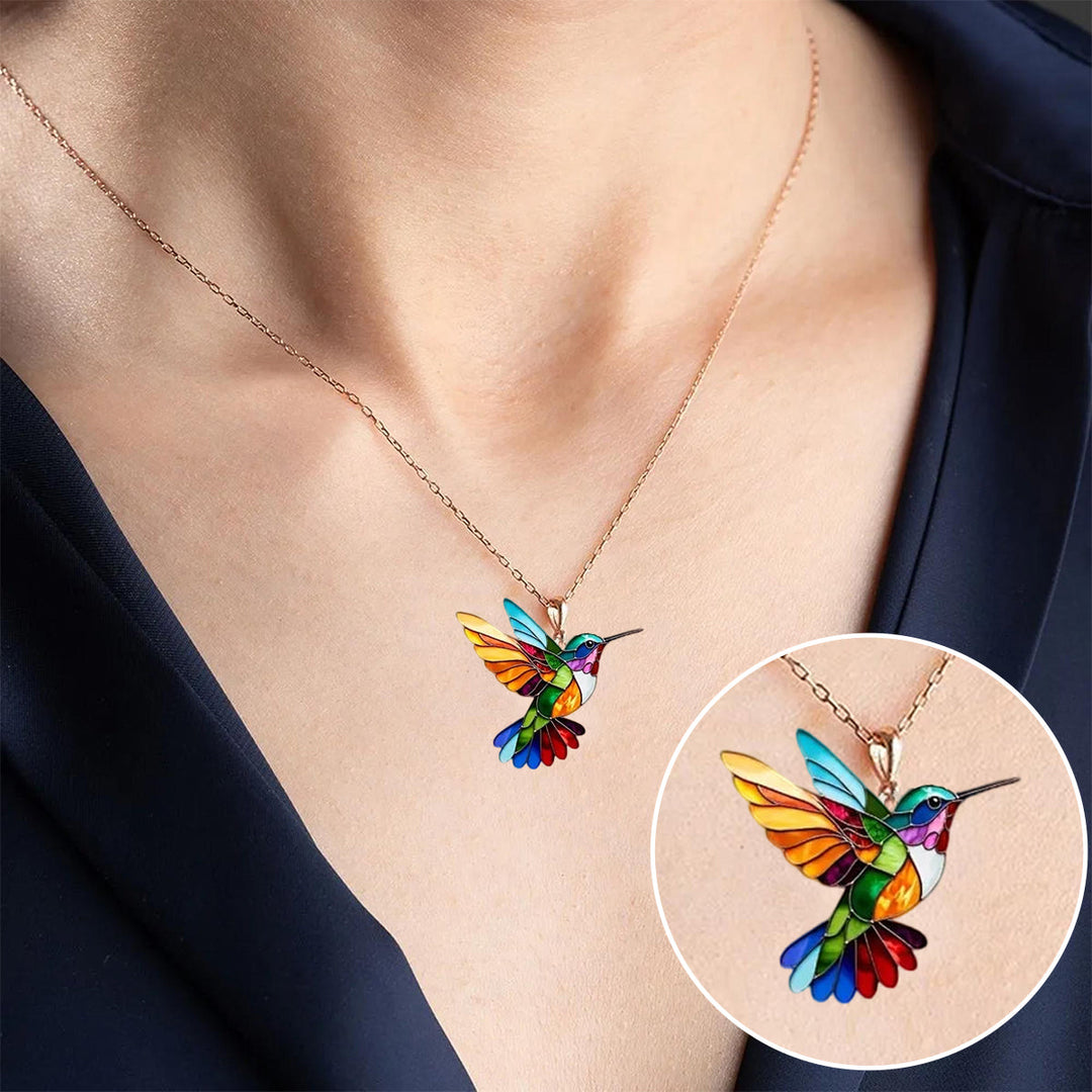 Hermoso Collar de Colibrí con Pendientes de Regalo – Oferta por Tiempo Limitado