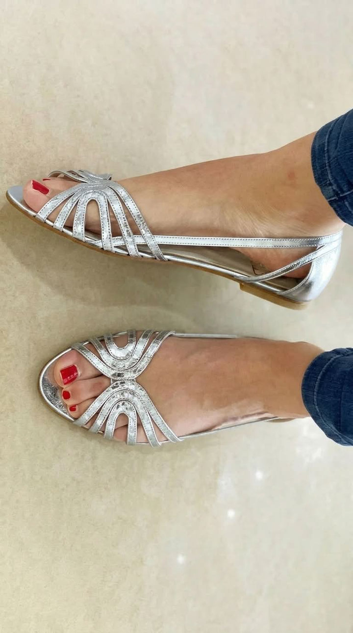Elena™ | Sandalias Doradas Luz de Verano