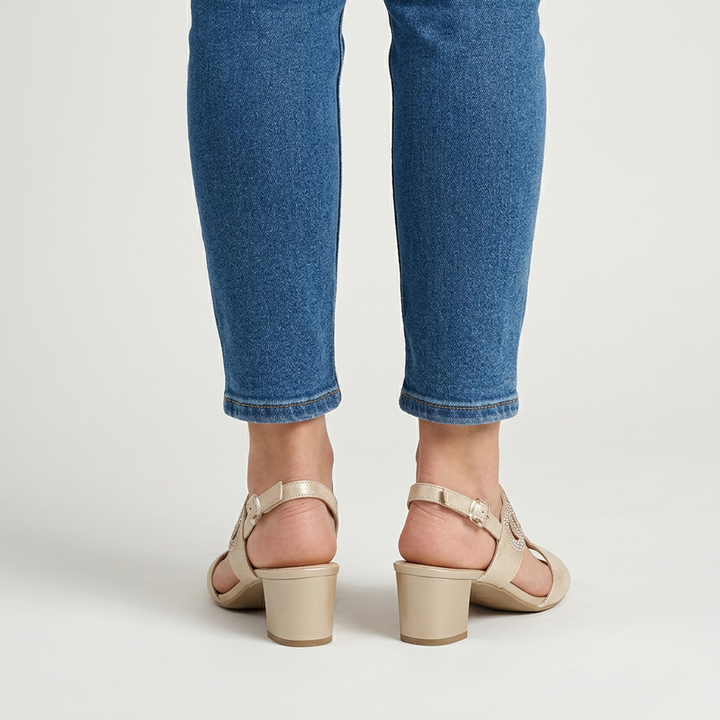 Gea - Sandalia cómoda para mujer con tacón