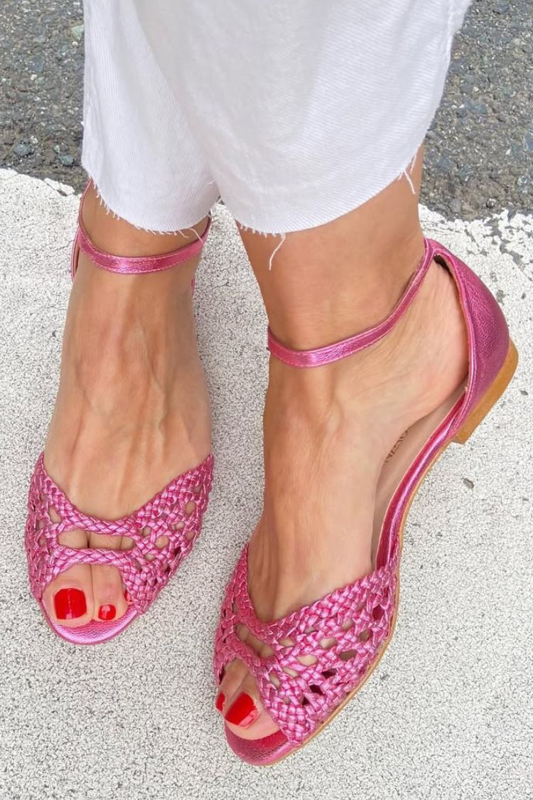 Isabel™ | Sandalias Trenzadas Doradas
