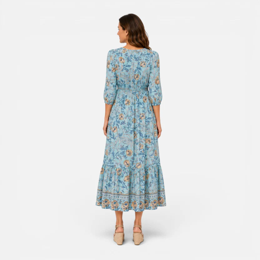 Florencia | Vestido fluido de inspiración floral
