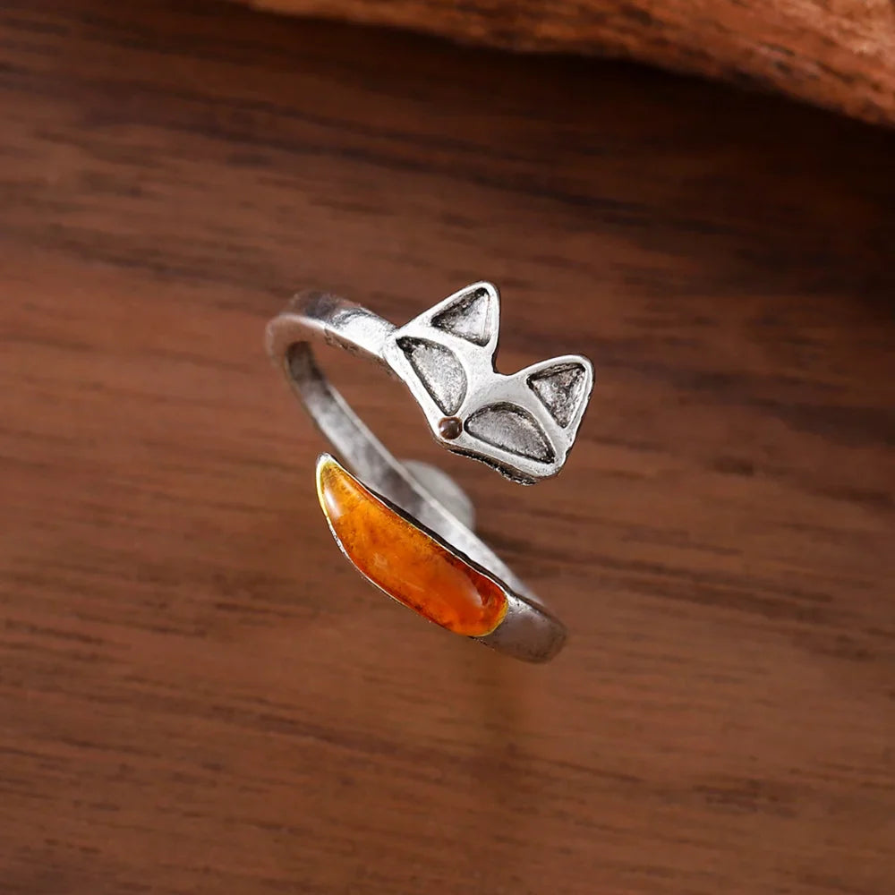 Anillo Vintage de Espíritu Zorro