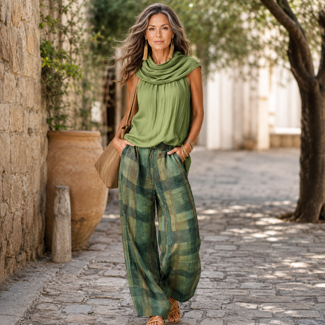 Bianca | Conjunto de dos piezas de elegancia artesanal y confort relajado