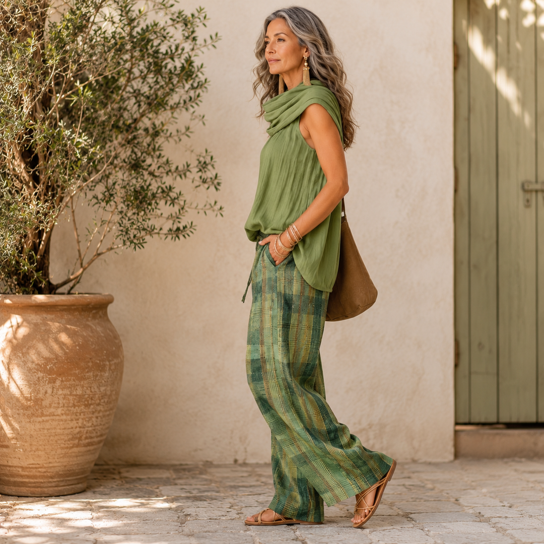 Bianca | Conjunto de dos piezas de elegancia artesanal y confort relajado