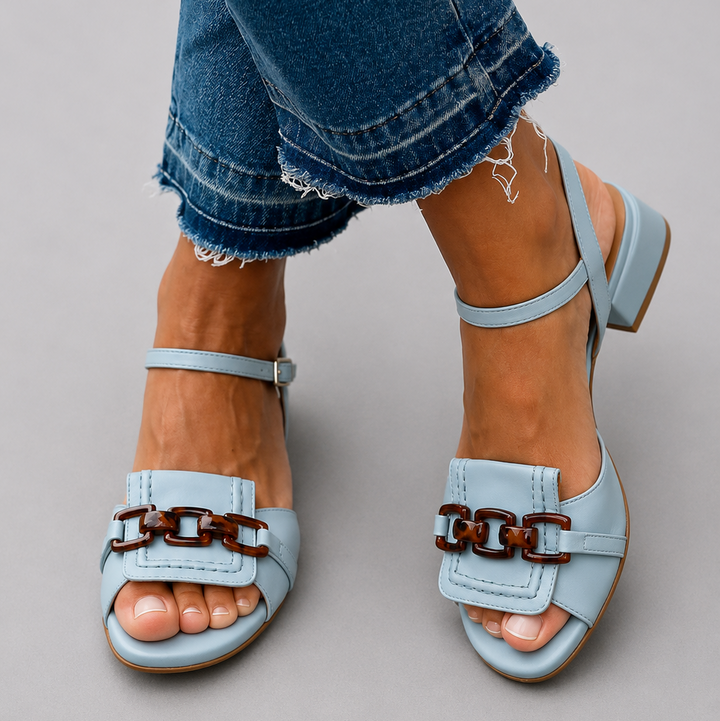 Azzurra Sandalias Cadena Metálica Comfort