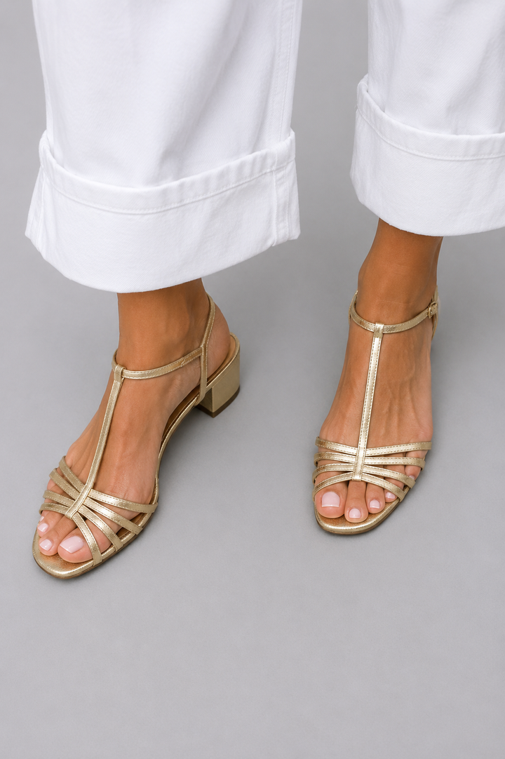 Alegra™ | Sandalias Doradas de Elegancia Diaria