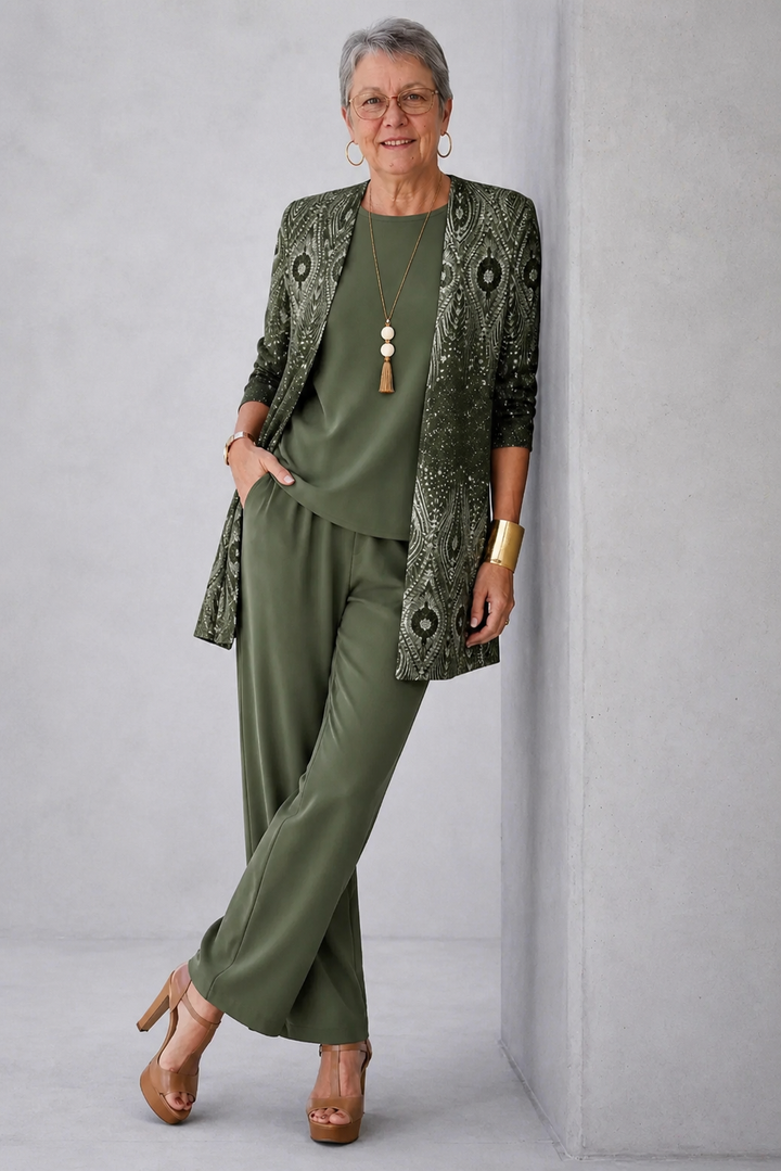 Hannelore | Conjunto Completo de Tres Piezas