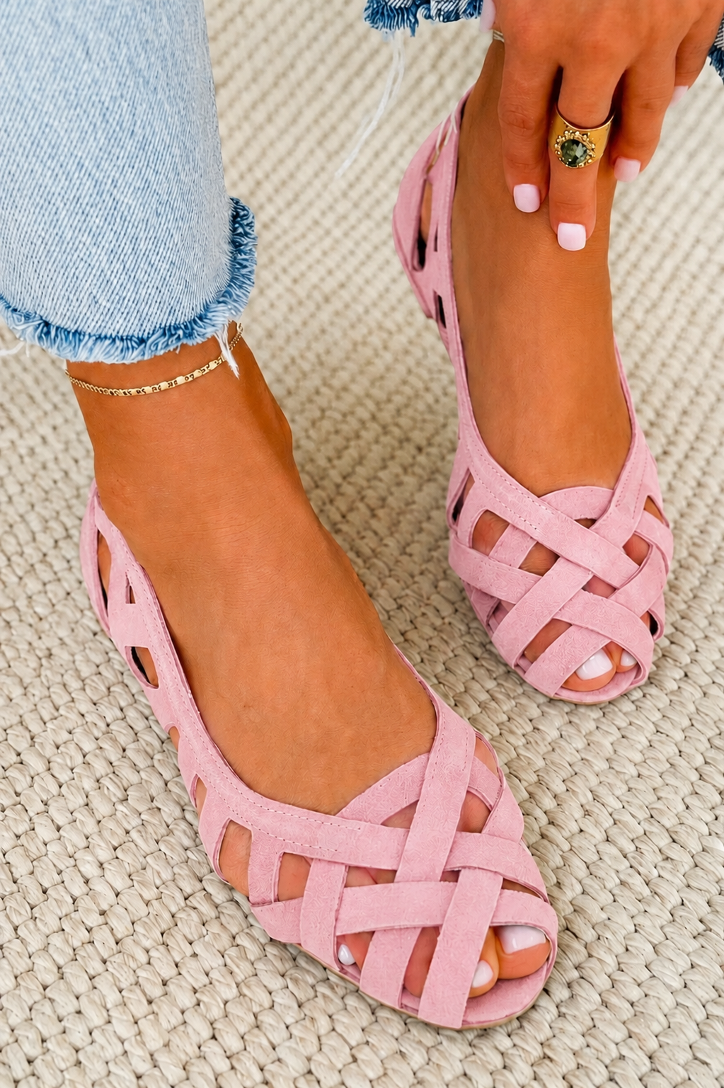 Sandalias Trenzadas de Color Caterina