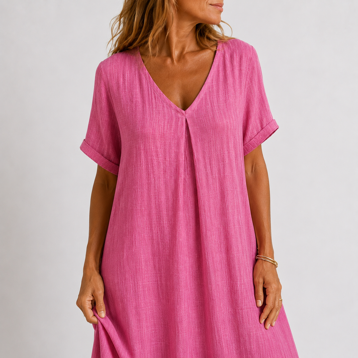 Celeste | Vestido largo fluido