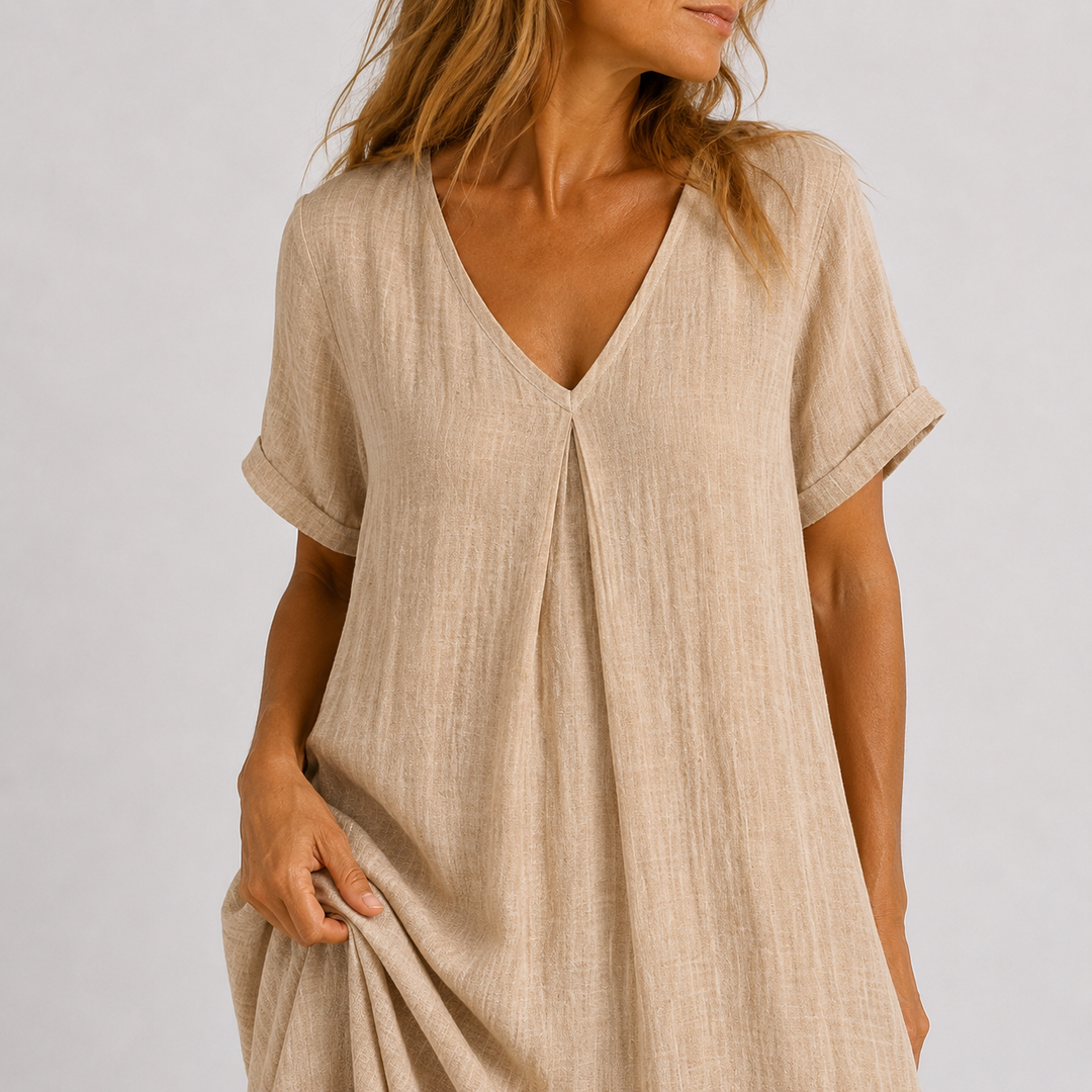Celeste | Vestido largo fluido