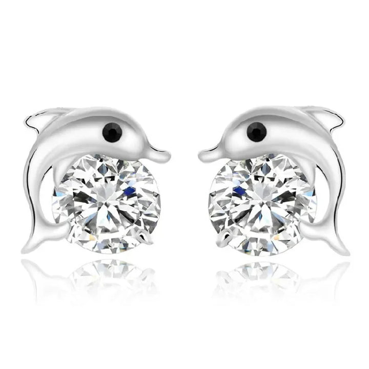 Colección de Joyería de Delfines de Plata Esterlina