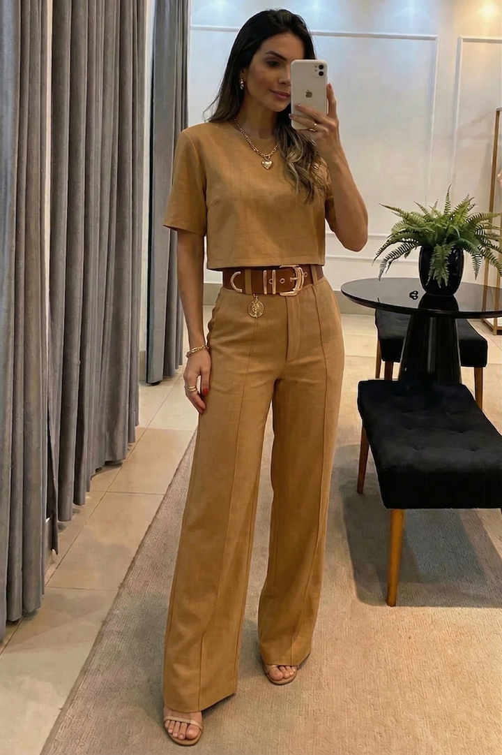 Set Demi Premium | Pantalón Fluido y Top