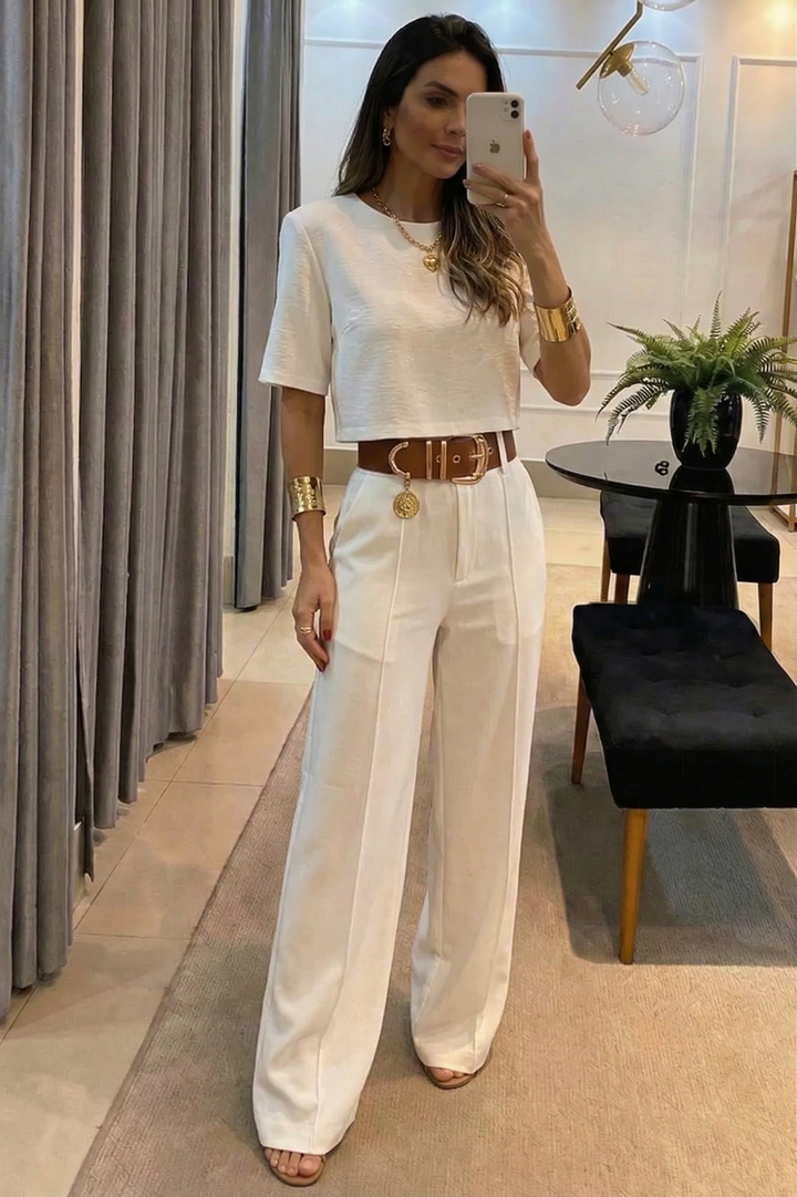 Set Demi Premium | Pantalón Fluido y Top