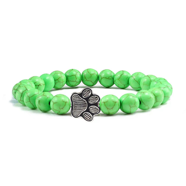 Pulsera de Patas con Perlas – Diseño de Piedra Natural