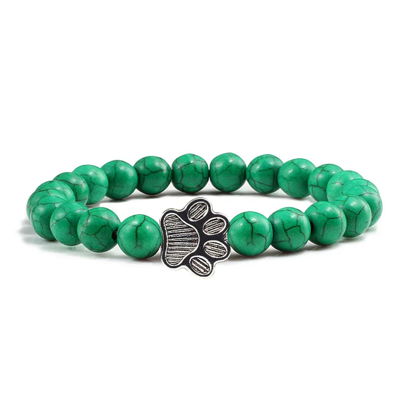 Pulsera de Patas con Perlas – Diseño de Piedra Natural