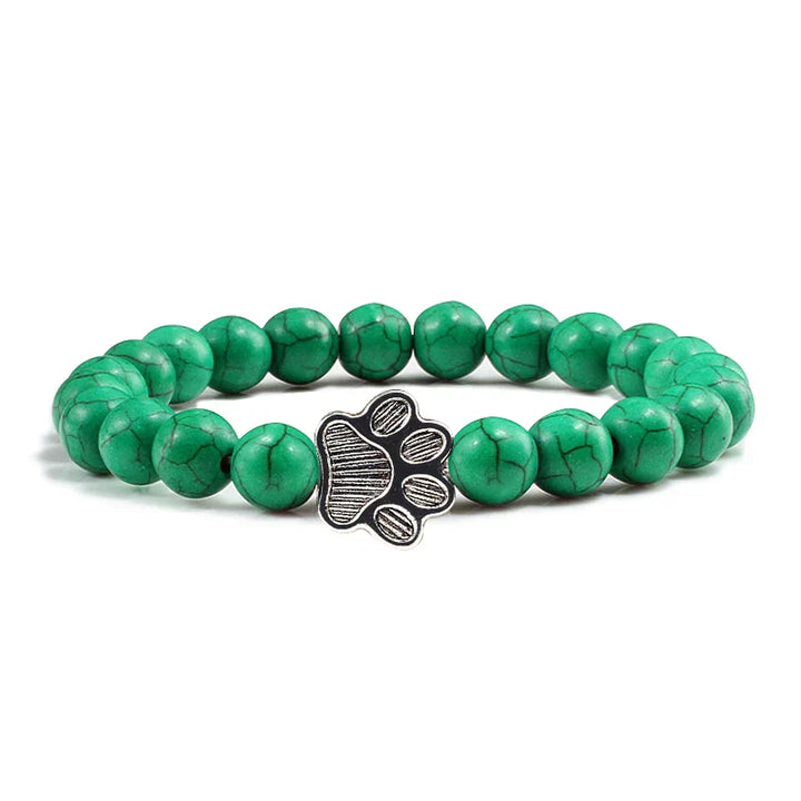 Pulsera de Patas con Perlas – Diseño de Piedra Natural
