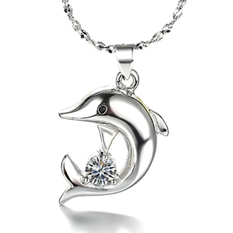 Colección de Joyería de Delfines de Plata Esterlina