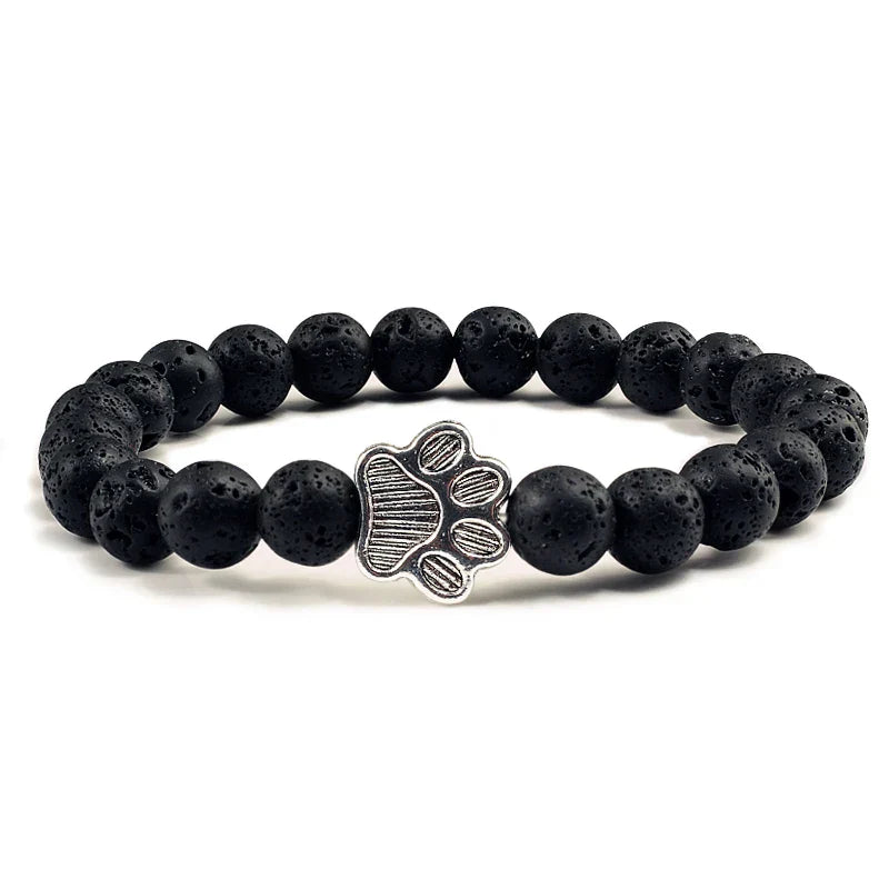 Pulsera de Patas con Perlas – Diseño de Piedra Natural