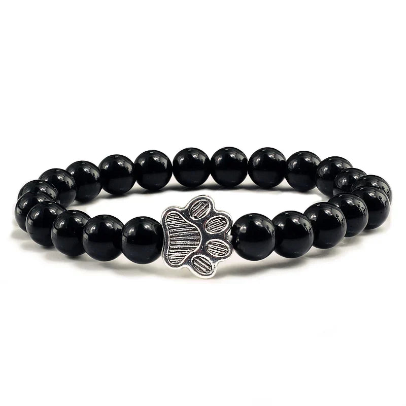 Pulsera de Patas con Perlas – Diseño de Piedra Natural