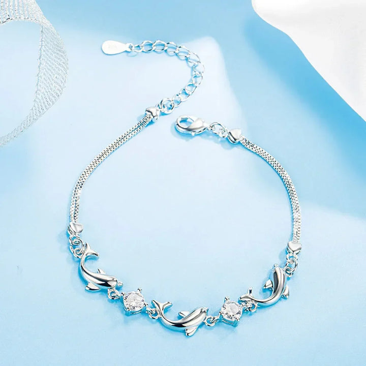 Colección de Joyería de Delfines de Plata Esterlina