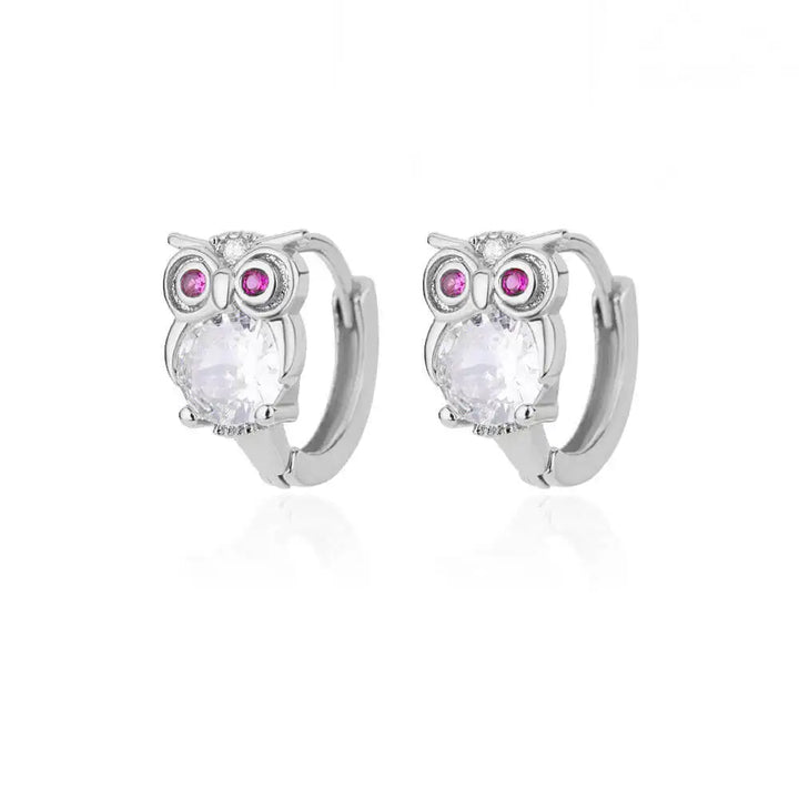 Pendientes de Aro de Cristal con Animales