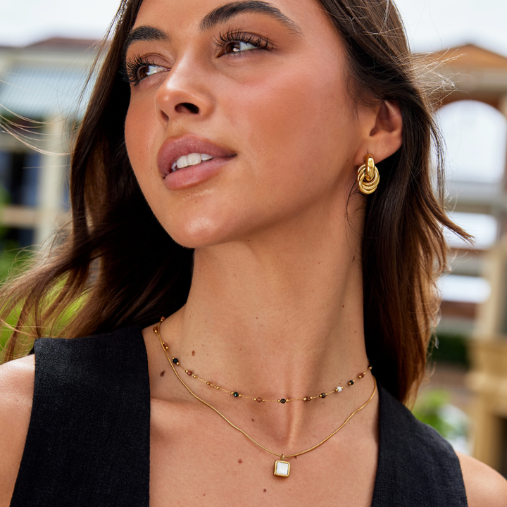 Clara | Collar minimalista con piedra seleccionada