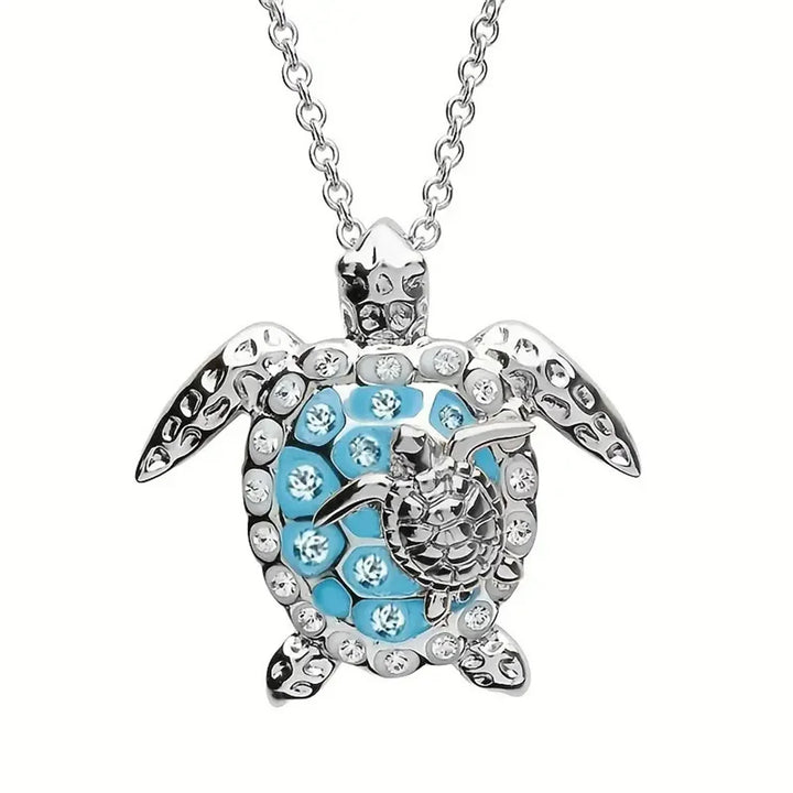 Colgante de Tortuga Marina - Plata Vintage
