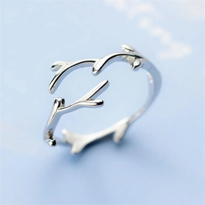 Anillo de Ramas de Plata Esterlina