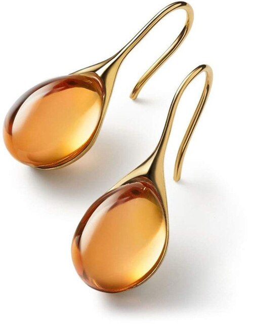 Clara | Pendientes colgantes chic con cristales y acabado plateado