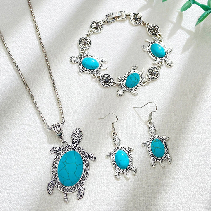 Conjunto de Joyería de Tortuga Turquesa