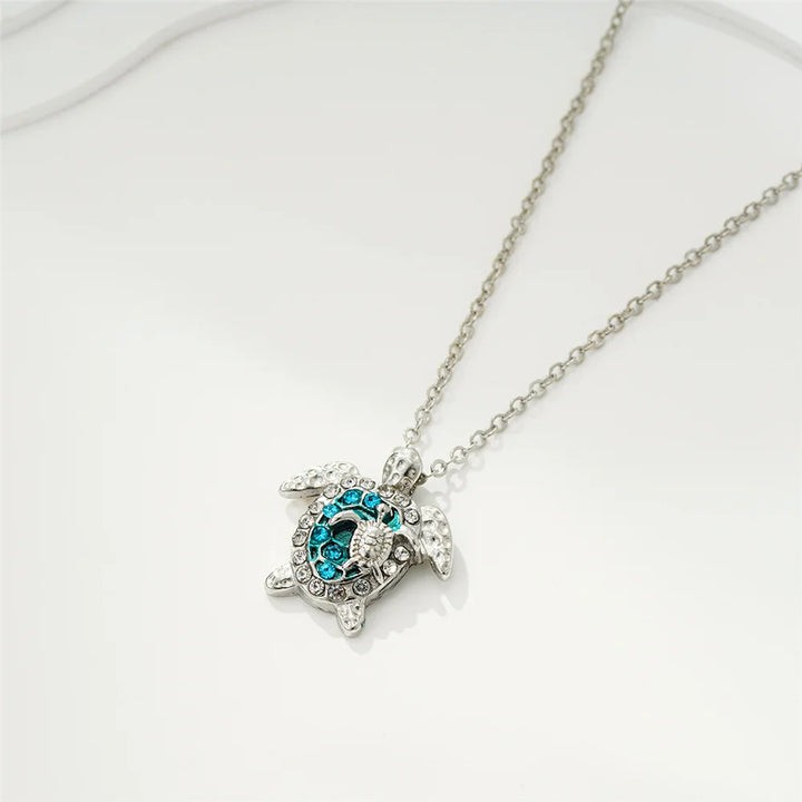 Colgante de Tortuga Marina - Plata Vintage
