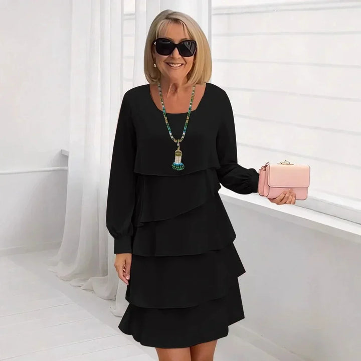 Madeleine – Vestido elegante y fluido con volantes