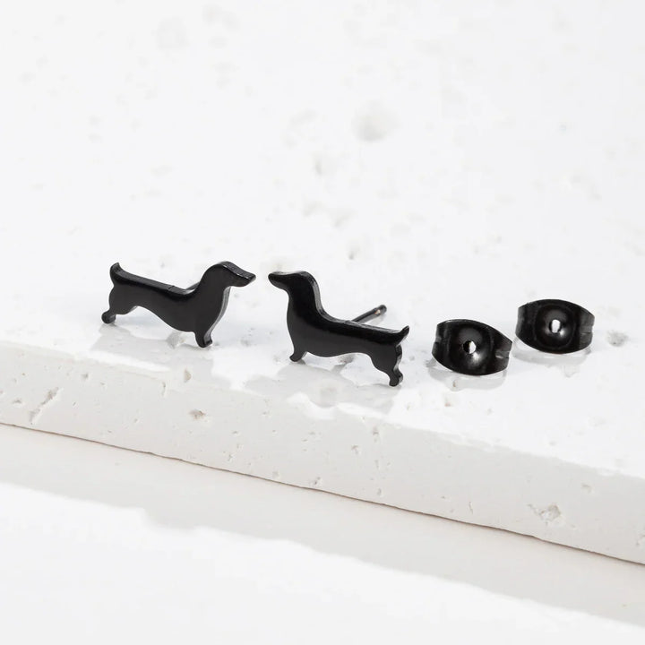 Pendientes de Stud de Dachshund