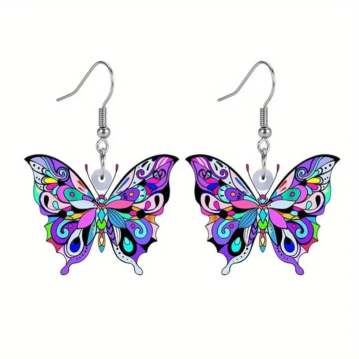 Pendientes de Mariposa Coloridos para Mujeres
